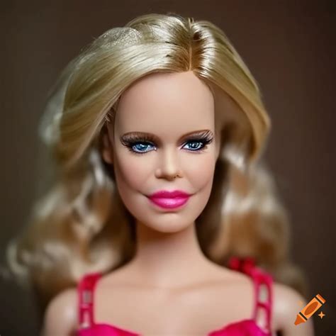 High-resolution image of kristin bauer van straten as pam from true blood barbie doll on Craiyon