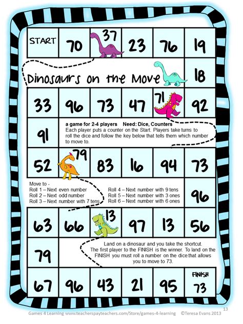 Place Value Printable Games