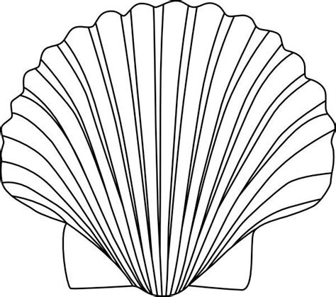 Seashell shell clip art black and white sea shell clipart shells ...