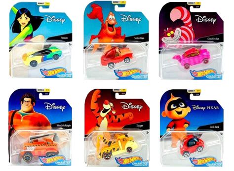 Hot Wheels Set Of Disney/Pixar Character Cars, Series 6, 1/64 Collectible Die Cast Toy Cars ...