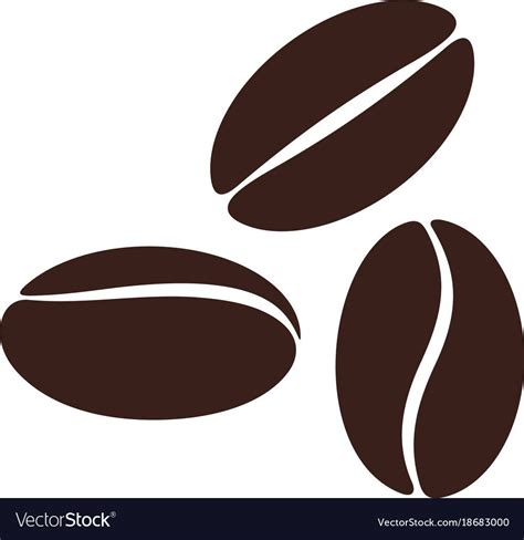 Coffee bean Royalty Free Vector Image - VectorStock | Coffee bean art, Coffee vector, Coffee beans