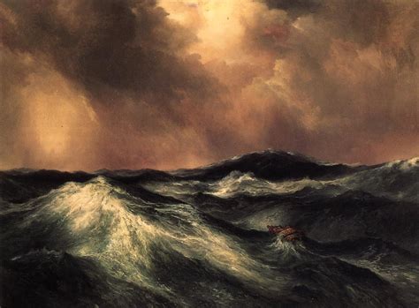 The Angry Sea 1911 Painting | Thomas Moran Oil Paintings