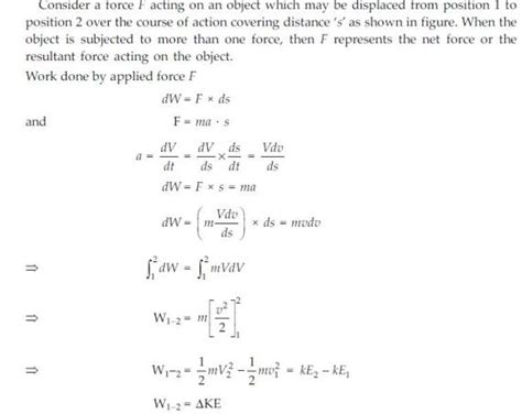 Vedupro: Work Energy Theorem, Work Energy Theorem Explanation