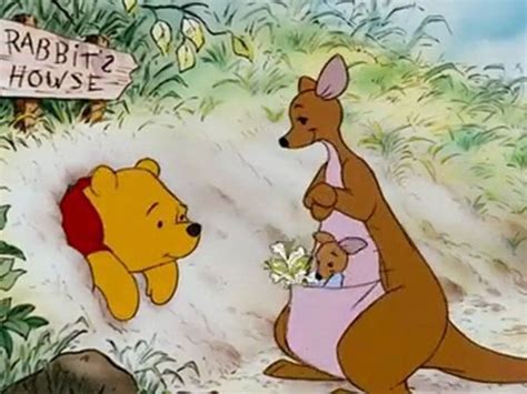 This is the famous picture of Pooh with his middle stuck in Rabbit’s house. His sweet friends ...