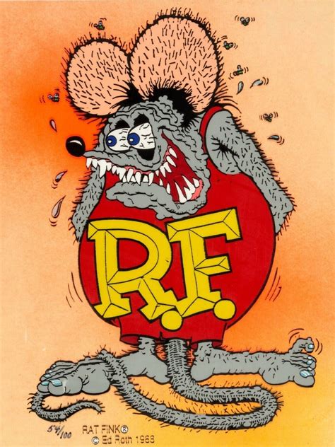 Big Daddy Ed Roth NEW Metal Sign: Rat Fink in Color - Large Size | eBay