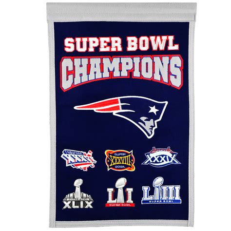 New England Patriots Super Bowl LIII Champions 14'' x 22'' Banner