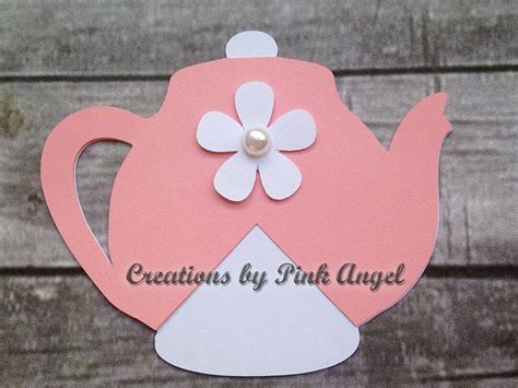 12 24 DIY Teapot Cutouts Tea Time Paper Cutout Shapes Tea - Etsy