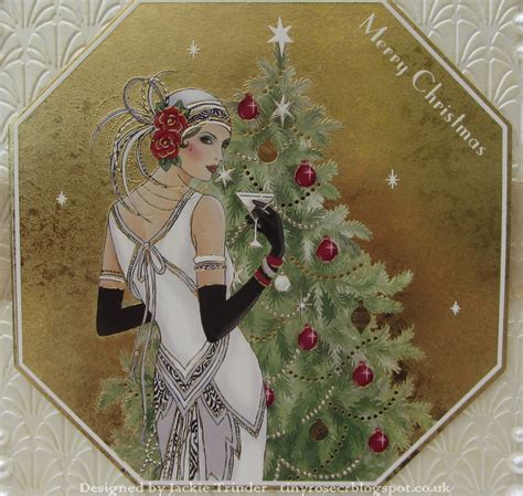 Tinyrose's Craft Room: Art Deco Christmas Card