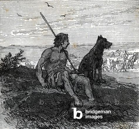 Image of Odyssee d'Homere: Ulysses and his dog Argos (Homer's Odyssey ...