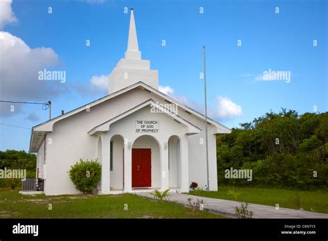 Church of God of Prophecy, Cockburn Town, San Salvador, Bahamas, Caribbean Stock Photo - Alamy