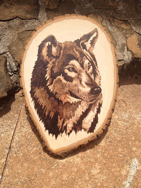 Wood burned wolf | Wood burning art, Wood art, Pyrography