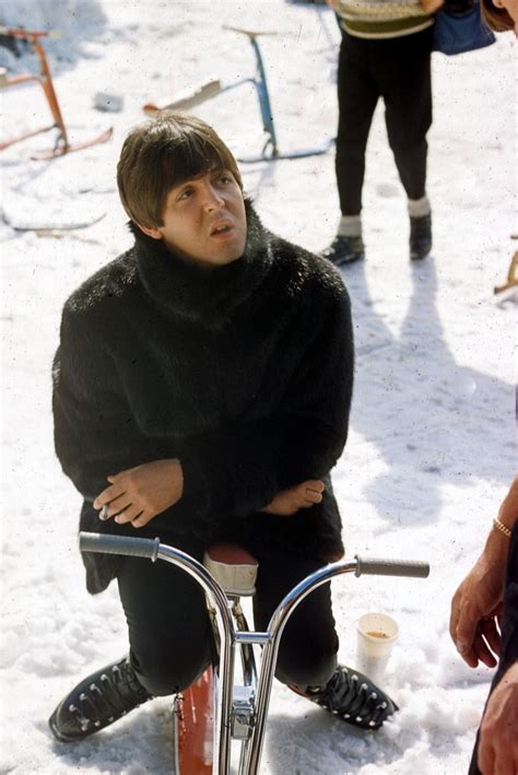 The Beatles’ Help! behind-the-scenes photo Paul in the Alps | The ...