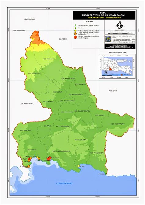 Peta Kabupaten Tulungagung