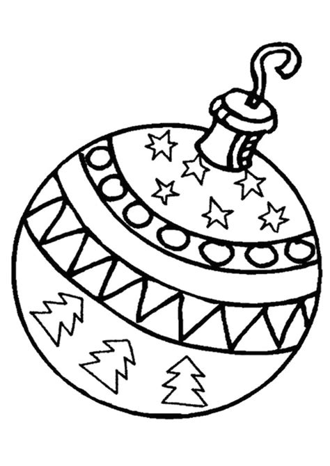 Christmas Ornament Coloring Pages - Tulamama