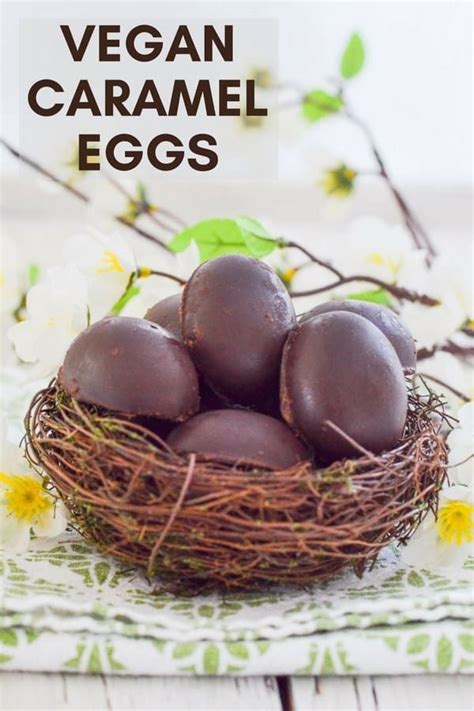 Easy Vegan Caramel Eggs with magical, refined sugar free insides. Yes, it's caramel, yes it's ...