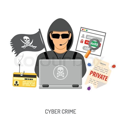 Cyber Crime Concept for Flyer, Poster, ... | Stock vector | Colourbox