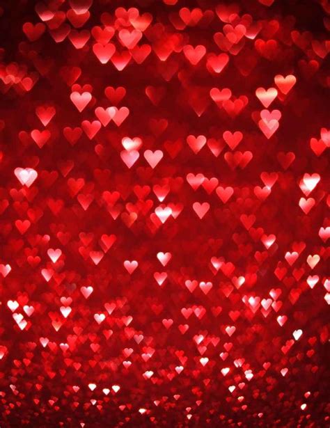 Red Hearts Sparkles For Wedding Photography Backdrop | Valentines ...