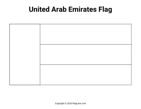 Free printable United Arab Emirates flag coloring page. Download it at https://flaglane.com ...