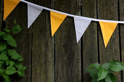 12 Cotton Flag Garland Bunting. Flags Garland for the Holiday. - Etsy