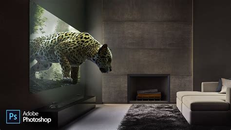 TV JAGUAR JUMP-TPHOTO MANIPULATION TIMELAPSE-ADOBE PHOTOSHOP-PHOTO ...