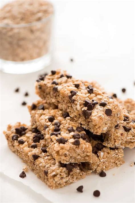 No Bake Chocolate Chip Granola Bars - The Shortcut Kitchen