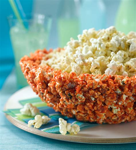 Edible Popcorn Party Bowl Recipe - Game On Mom