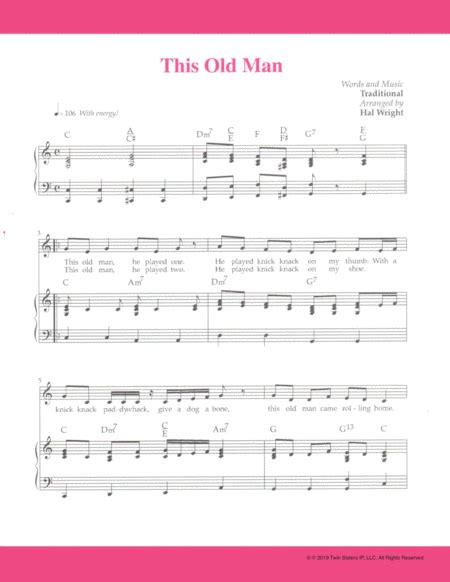 This Old Man Sheet Music | Hal Wright | Piano & Vocal