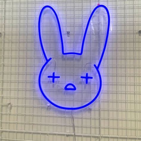 Bad Bunny Emoji Neon Sign for Sale from Custom Neon