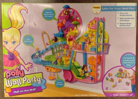 Polly Pocket Wall Party Mall on The Wall Fashion Doll Playset New in ...