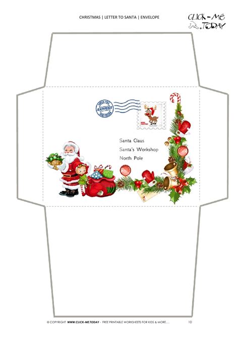 Santa Envelope Printable