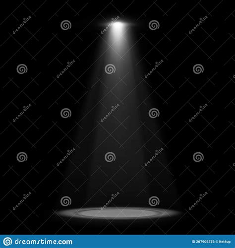 Spotlights with Stage. Vector Light Effect Stock Vector - Illustration of stage, platform: 267905376