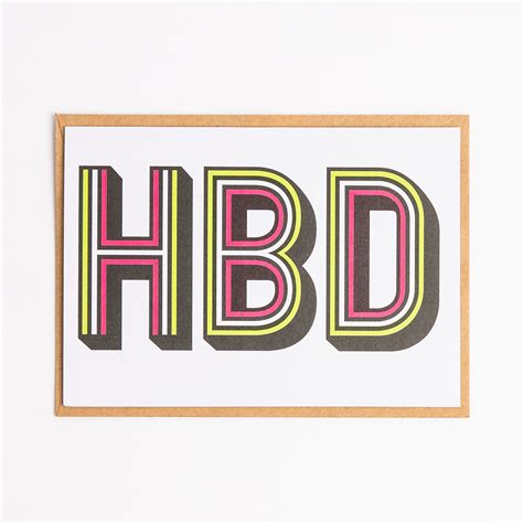 HBD Birthday card - Platform