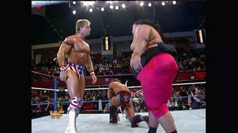 Lex Luger Slams Yokozuna during Tatanka vs Ludvig Borga Match! 1993 ...