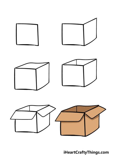 Box Drawing - How To Draw A Box Step By Step