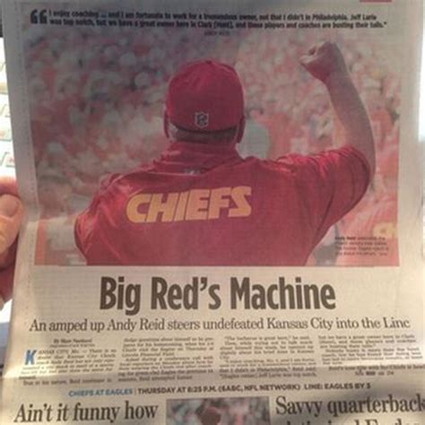 Front page of the Philly Inquirer sports section - Arrowhead Pride