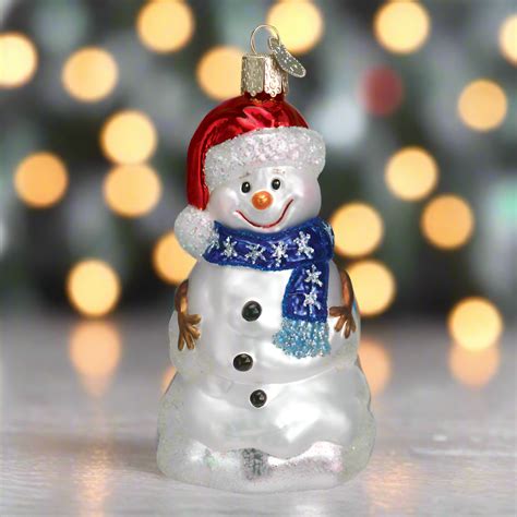 Happy Snowman Ornament by Old World Christmas – Montana Gift Corral