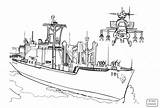 Navy Ships Coloring Pages Kids Sketch Page sketch template