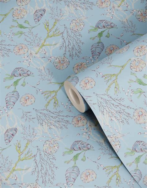 Coastal Cove Wallpaper- Linen Brown – James Crossing