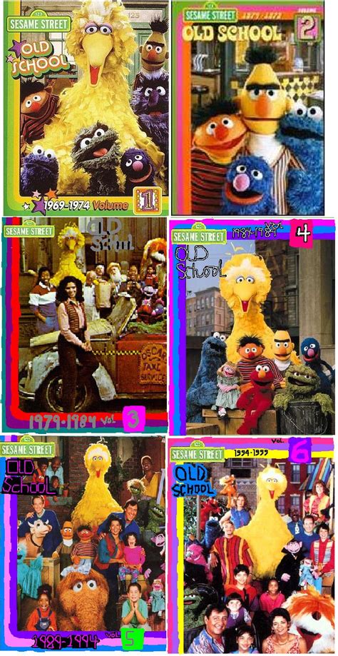 Sesame Street Old School vol. 1-6 (1969-1999) by SuperSpaceGirlTV on DeviantArt