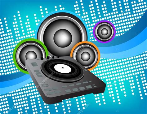 Dj background — Stock Vector © danielfela #24360033