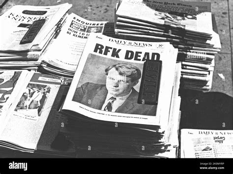 Rfk assassination headline hi-res stock photography and images - Alamy