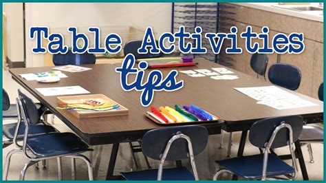 Benefits Of Table Top Activities For Preschoolers | Elcho Table