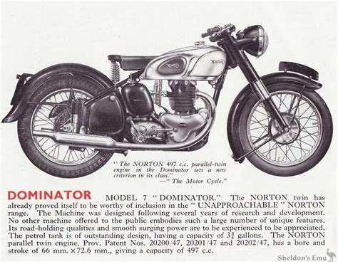 Norton Dominator Model 7 1952