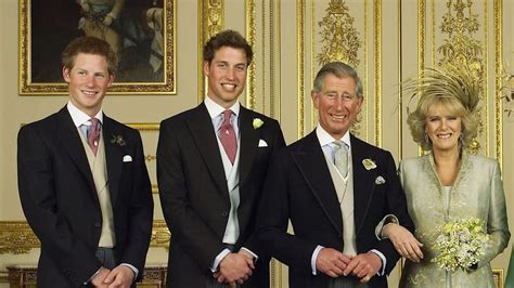 Prince William and Prince Harry actors spotted filming King Charles and Camilla's wedding scenes ...