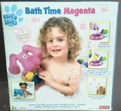 HTF 2000 Fisher Price Blues Clues "Bath Time Magenta" (New in Package ...