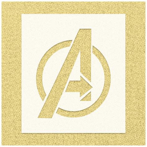 Marvel Avengers Logo Stencil | Stencilmonkey