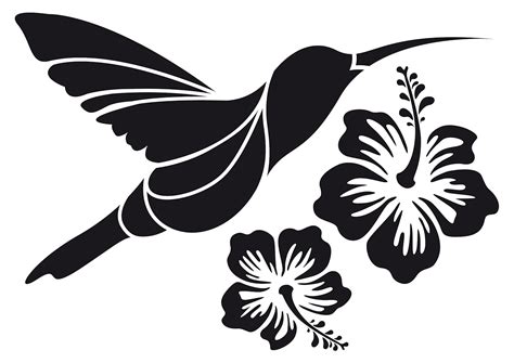 Hummingbird Stencil Printable - Printable Word Searches