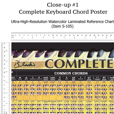 Complete Piano Chord Chart - LAMINATED Wall Chart of All Chords – Roedy Black