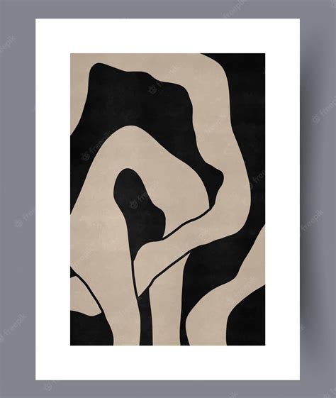 Premium Vector | Abstract postmodernism minimalism wall art print