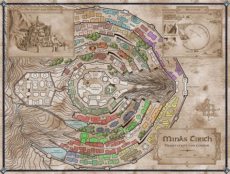 Minas Tirith map | Minas tirith, Tolkien, Fantasy map